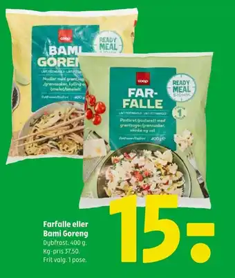 Farfalle eller Bami Goreng