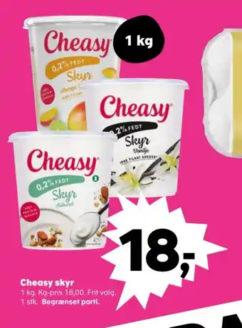 Kvickly Cheasy skyr tilbud