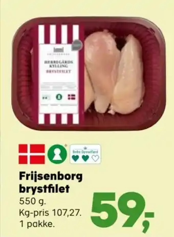 Kvickly Frijsenborg brystfilet tilbud