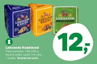 Kvickly Leksands Knækbrød tilbud
