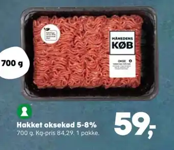 Kvickly Hakket oksekød 5-8% tilbud
