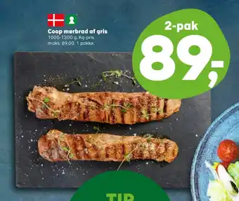 Kvickly Coop mørbrad af gris tilbud