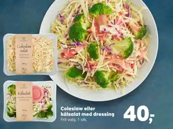 Coleslaw eller kålsalat med dressing