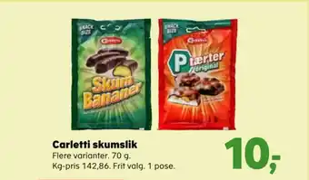 Kvickly Carletti skumslik tilbud