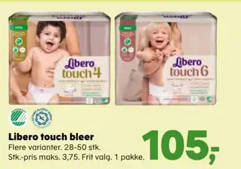 Kvickly Libero touch bleer tilbud