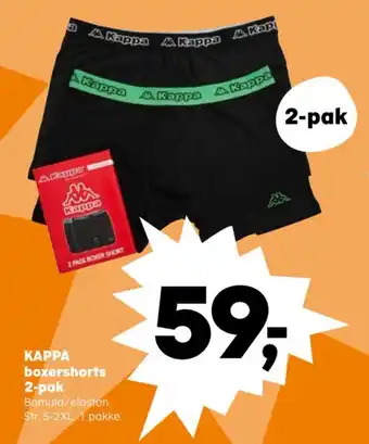Kvickly KAPPA boxershorts 2-pak tilbud