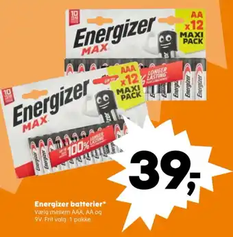 Kvickly Energizer batterier* tilbud
