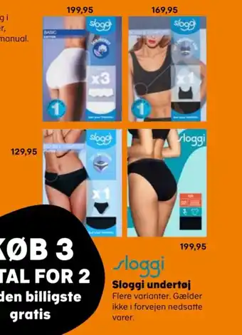 Kvickly Sloggi undertøj tilbud