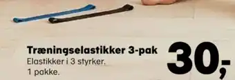 Træningselastikker 3-pak
