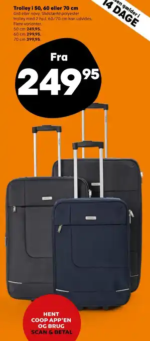 Kvickly Trolley i 50, 60 eller 70 cm tilbud