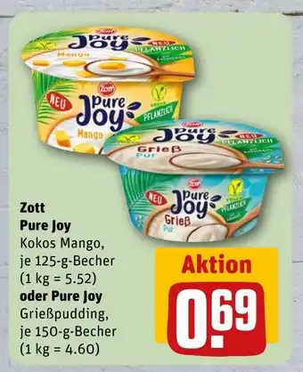 REWE DE Zott Pure Joy tilbud