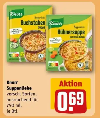 REWE DE Knorr Suppenliebe tilbud