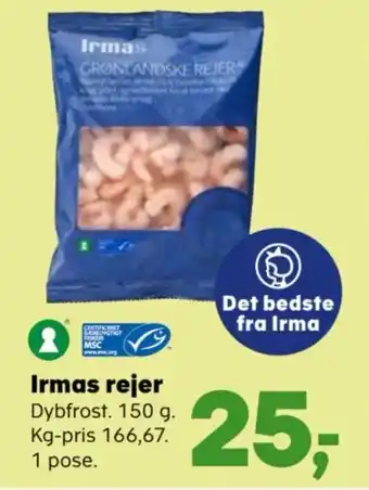 SuperBrugsen Irmas rejer tilbud