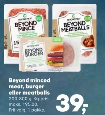 SuperBrugsen Beyond minced meat, burger eller meatballs tilbud
