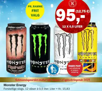 Købmandsgården Monster energy tilbud