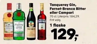SuperBrugsen Tanqueray Gin, Fernet-Branca Bitter eller Campari tilbud