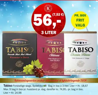 Købmandsgården Tabiso tilbud