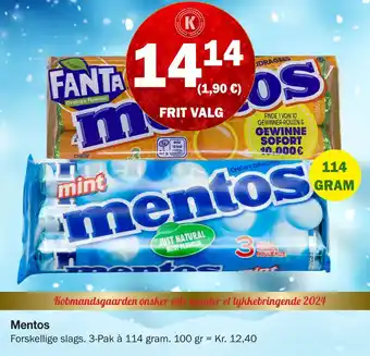 Købmandsgården Mentos tilbud
