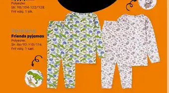 Kvickly Friends pyjamas tilbud