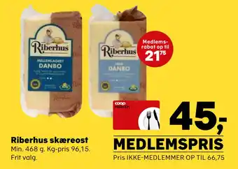 Kvickly Riberhus skæreost tilbud
