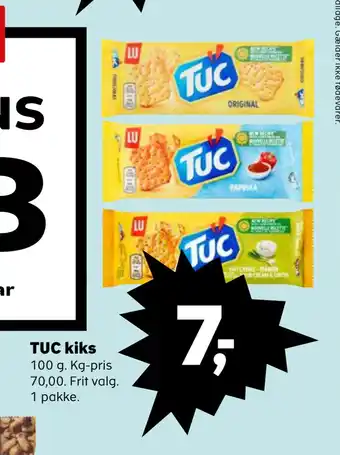 SuperBrugsen Tuc kiks tilbud