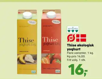 SuperBrugsen Thise økologisk yoghurt tilbud