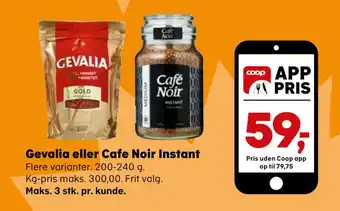 SuperBrugsen Gevalia eller cafe noir instant tilbud