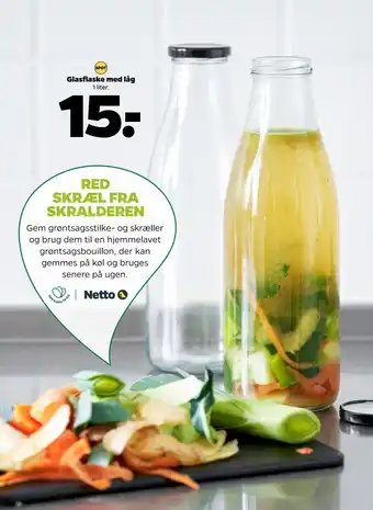 Netto Glasflaske med låg tilbud