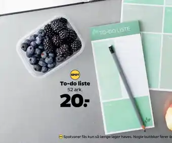 Netto To-do liste tilbud