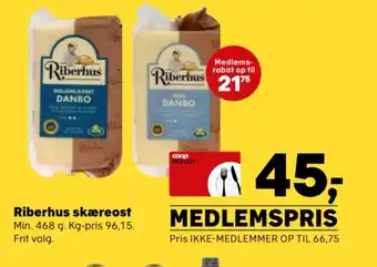 SuperBrugsen Riberhus skæreost tilbud
