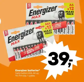 SuperBrugsen Energizer batterier* tilbud
