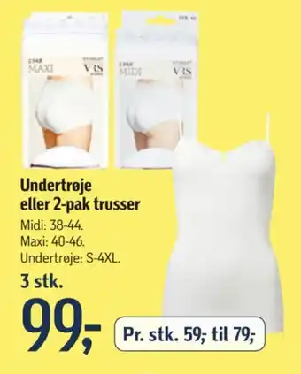Føtex Undertrøje eller 2-pak trusser tilbud