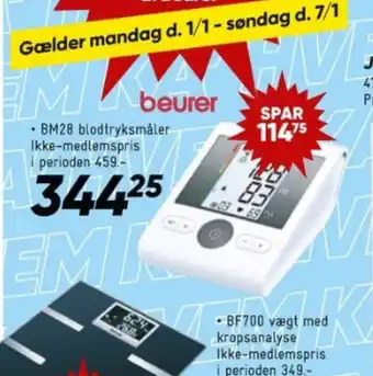 Bilka BM28 blodtryksmåler Ikke-medlemspris tilbud