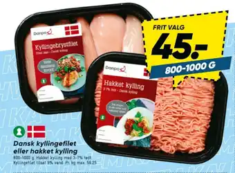 Bilka Dansk kyllingefilet eller hakket kylling tilbud
