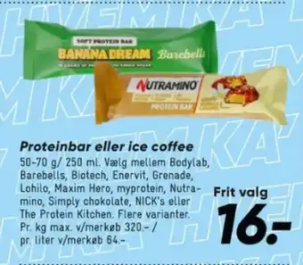 Proteinbar eller ice coffee