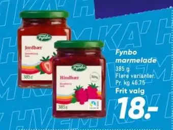 Bilka Fynbo marmelade tilbud