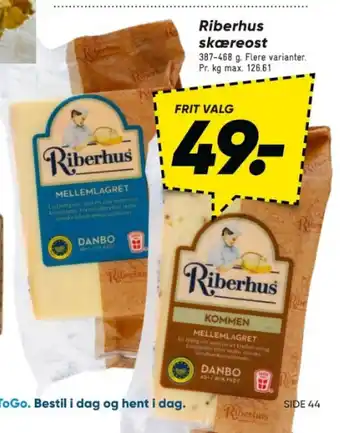 Bilka Riberhus skæreost tilbud