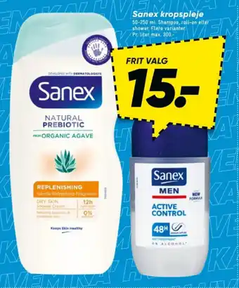 Bilka Sanex kropspleje tilbud