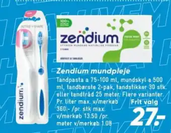 Bilka Zendium mundpleje tilbud