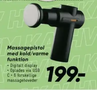 Massagepistol med kold/varme funktion