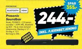 Bilka Prosonic Soundbar tilbud