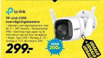 Bilka TP-Link C310 overvågningskamera tilbud