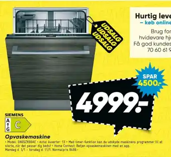 Bilka Opvaskemaskine tilbud