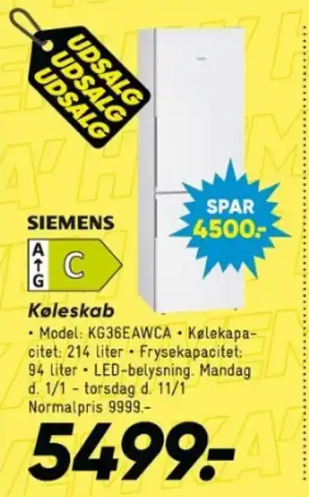 Bilka Køleskab tilbud