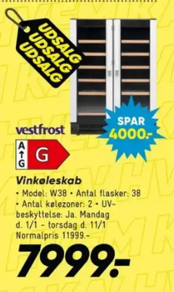 Bilka Vinkøleskab tilbud