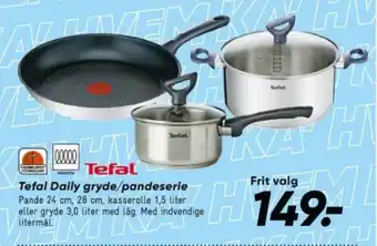 Bilka Tefal Daily gryde/pandeserie tilbud