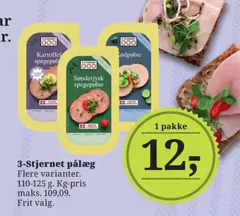 Dagli'Brugsen 3-stjernet pålæg tilbud