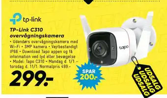 Bilka Tp-link c310 overvågningskamera tilbud