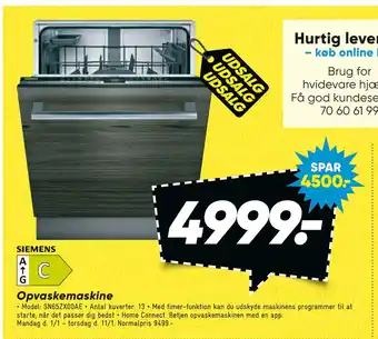 Bilka Opvaskemaskine tilbud