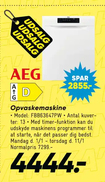 Bilka Opvaskemaskine tilbud